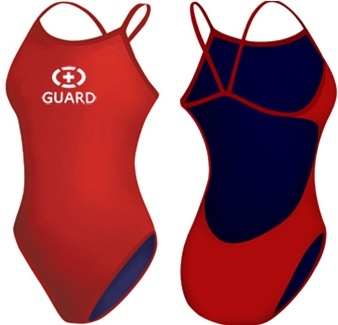 Adoretex Women's Guard Poly Thin Strap Open Back Suit- FGP05